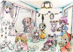 Rating: Safe Score: 0 Tags: 6+girls :d blonde_hair brown_hair dress fruit green_eyes heterochromia hina_ichigo image kanaria long_hair multiple multiple_girls pink_bow pink_hair purple_hair red_eyes shinku souseiseki suigintou suiseiseki tagme twintails very_long_hair User: admin