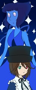 Rating: Safe Score: 0 Tags: 2girls brown_hair hat heterochromia image multiple_girls parody red_eyes short_hair solo souseiseki sparkle User: admin