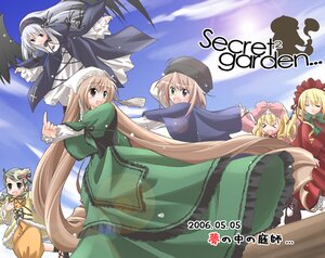 Rating: Safe Score: 0 Tags: 6+girls :d >_< artist_request black_dress black_wings blonde_hair blue_dress blue_eyes blue_sky bonnet bow bowtie brown_hair closed_eyes day dress drill_hair flower flying frills green_dress hairband hat heterochromia hina_ichigo image index_finger_raised kanaria lolita_hairband long_hair long_sleeves multiple multiple_girls open_mouth pink_bow red_dress rose rozen_maiden shinku short_hair siblings sisters sky smile souseiseki suigintou suiseiseki tagme twins twintails very_long_hair wings yellow_dress User: admin