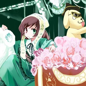 Rating: Safe Score: 0 Tags: 1girl angry bouquet brown_hair dress flower frills green_dress green_eyes hat headdress heterochromia image kunkun long_hair long_sleeves looking_at_viewer red_eyes ribbon rose rozen_maiden solo suiseiseki tongue ushiki_yoshitaka watering_can User: admin