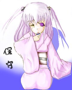 Rating: Safe Score: 0 Tags: 1girl barasuishou hair_ornament image japanese_clothes kimono long_hair long_sleeves looking_at_viewer obi sash solo yellow_eyes User: admin