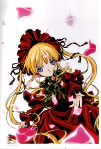 Rating: Safe Score: 0 Tags: 1girl 86800 bangs blonde_hair blue_eyes bonnet bow bowtie dress flower green_bow hair_ribbon image long_hair long_sleeves looking_at_viewer petals red_dress ribbon shinku solo twintails very_long_hair User: admin