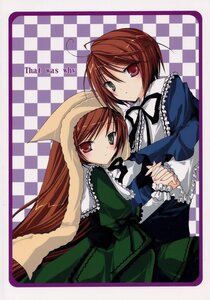 Rating: Safe Score: 0 Tags: 2girls argyle argyle_background argyle_legwear brown_hair checkered checkered_background checkered_floor checkered_kimono chess_piece dress green_dress green_eyes heterochromia holding_hands image interlocked_fingers long_hair long_sleeves looking_at_viewer multiple_girls pair perspective plaid_background red_eyes short_hair siblings sisters souseiseki suiseiseki tile_floor tiles top_hat twins very_long_hair User: admin