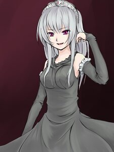 Rating: Safe Score: 0 Tags: 1girl bare_shoulders breasts dress elbow_gloves gloves image long_hair looking_at_viewer open_mouth pink_eyes purple_eyes silver_hair simple_background solo suigintou User: admin
