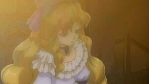 Rating: Safe Score: 0 Tags: 1girl blonde_hair choker dress enju_maiden expressionless frills kiichigo long_hair puffy_short_sleeves puffy_sleeves purple_dress screenshot short_sleeves solo upper_body User: admin