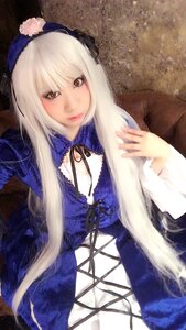 Rating: Safe Score: 0 Tags: 1girl breasts cleavage cross-laced_clothes dress lips long_hair long_sleeves looking_at_viewer ribbon solo suigintou User: admin