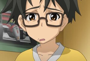 Rating: Safe Score: 0 Tags: 1boy black_hair brown_eyes face glasses human sakurada_jun screenshot shirt solo User: admin