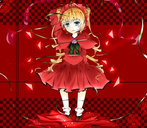 Rating: Safe Score: 0 Tags: 1girl argyle argyle_background argyle_legwear auto_tagged blonde_hair blue_eyes checkered checkered_background checkered_floor chess_piece flower image perspective plaid_background red_flower red_rose red_theme rose shinku skirt solo tile_floor tiles vines User: admin