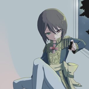 Rating: Safe Score: 0 Tags: 1girl auto_tagged bad_id bad_pixiv_id black_hair bow brown_hair epaulettes heterochromia ica image jacket rozen_maiden short_hair sitting solo souseiseki striped User: admin