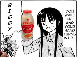 Rating: Safe Score: 0 Tags: 1girl bottle english_text greyscale image long_hair long_sleeves monochrome open_mouth solo suigintou User: admin
