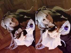 Rating: Safe Score: 0 Tags: dress hairband lips long_hair outstretched_arm pointing_at_viewer red_eyes ribbon solo suigintou white_hair User: admin