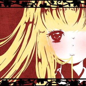 Rating: Safe Score: 0 Tags: 1girl blonde_hair hair_over_one_eye image portrait shinku silhouette solo User: admin
