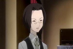 Rating: Safe Score: 0 Tags: 1girl black_hair brown_eyes collared_shirt image laplace_no_ma long_hair neck_ribbon ribbon screenshot shirt solo upper_body white_shirt User: admin