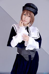 Rating: Safe Score: 0 Tags: 1girl 3d blonde_hair blue_eyes brown_hair capelet hat lips long_sleeves looking_at_viewer photo realistic short_hair skirt solo souseiseki User: admin