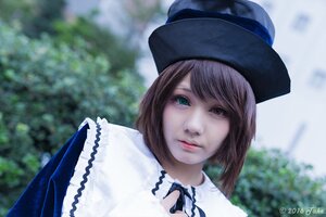 Rating: Safe Score: 0 Tags: 1girl artist_name blue_headwear blurry blurry_background blurry_foreground closed_mouth day depth_of_field green_eyes hat heterochromia lips looking_at_viewer outdoors red_eyes short_hair solo souseiseki upper_body User: admin
