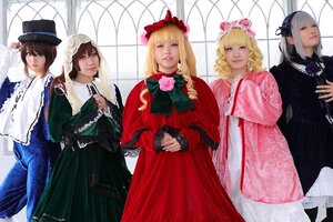 Rating: Safe Score: 0 Tags: 5girls 6+girls blonde_hair blue_eyes bow brown_hair dress flower frills hat long_hair long_sleeves multiple_cosplay multiple_girls realistic rose shinku short_hair souseiseki suiseiseki tagme User: admin