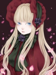 Rating: Safe Score: 0 Tags: 1girl blonde_hair blue_eyes bonnet bow dress flower image long_hair looking_at_viewer petals rose rose_petals shinku sidelocks solo twintails User: admin