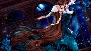 Rating: Safe Score: 0 Tags: 1boy 1girl blue_flower blue_rose brown_hair couple curtains dress flower garry_(ib) ib_(ib) image long_hair moon night pair petals red_flower red_rose rose sky souseiseki star_(sky) starry_sky suiseiseki veil very_long_hair window User: admin