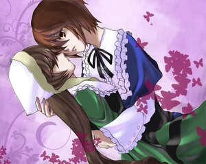 Rating: Safe Score: 0 Tags: 2girls blue_butterfly brown_hair bug butterfly closed_eyes dress frills head_scarf image incest insect japanese_clothes kimono long_hair long_sleeves multiple_girls pair short_hair siblings sisters souseiseki suiseiseki twins yuri User: admin