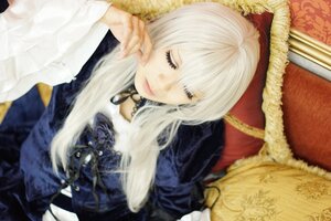 Rating: Safe Score: 0 Tags: 1girl closed_eyes dress eyelashes lips long_hair long_sleeves solo suigintou white_hair User: admin