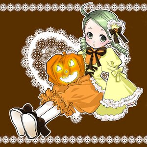 Rating: Safe Score: 0 Tags: 1girl ahoge bloomers blush brown_background dress drill_hair frills green_eyes green_hair halloween image jack-o'-lantern kanaria long_sleeves lowres photoshop_(medium) pumpkin pumpkin_hair_ornament rozen_maiden sakuragi_akira solo twin_drills underwear User: admin
