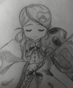 Rating: Safe Score: 0 Tags: 1girl auto_tagged bow bowtie closed_eyes dress greyscale hair_bow hair_ornament image kanaria kiss long_sleeves monochrome mustache possible_duplicate smile solo User: admin