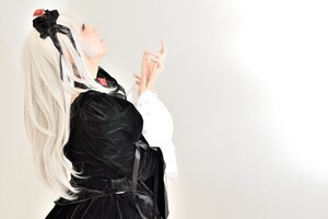 Rating: Safe Score: 0 Tags: 1girl black_dress dress fingernails flower hair_flower hair_ornament long_hair long_sleeves nail_polish profile puffy_sleeves red_flower ribbon rose solo suigintou very_long_hair white_hair User: admin