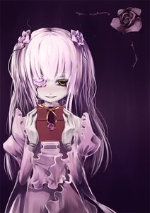 Rating: Safe Score: 0 Tags: 1girl asa_(swallowtail) blush chocolate dress eyepatch flower frills hair_flower hair_ornament image kirakishou long_hair photoshop_(medium) pink_dress pink_flower pink_hair pink_rose purple_background rose rozen_maiden smile solo thorns white_rose yellow_eyes User: admin