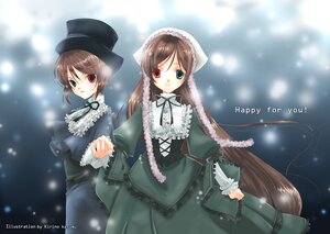 Rating: Safe Score: 0 Tags: 2girls auto_tagged brown_hair dress green_dress green_eyes hat heterochromia image kirino_kasumu long_hair long_sleeves looking_at_viewer multiple_girls pair red_eyes rozen_maiden short_hair siblings sisters smile snow souseiseki suiseiseki top_hat twins very_long_hair User: admin