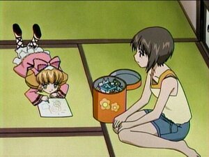 Rating: Safe Score: 0 Tags: 2girls blonde_hair bow hair_bow hina_ichigo hinaichigo image indoors kashiwaba_tomoe multiple_girls pink_bow short_hair shorts solo tatami User: admin