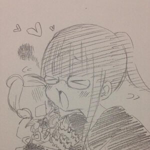 Rating: Safe Score: 0 Tags: 1girl blush greyscale heart image kanaria monochrome open_mouth solo traditional_media User: admin