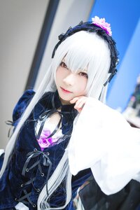 Rating: Safe Score: 0 Tags: 1girl 3d black_dress blurry blurry_background blurry_foreground closed_mouth depth_of_field dress flower gothic_lolita hairband lolita_fashion long_hair long_sleeves looking_at_viewer photo red_eyes ribbon solo suigintou User: admin
