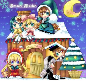 Rating: Safe Score: 0 Tags: 6+girls blonde_hair blue_eyes blush bow box brown_hair cake christmas christmas_tree dress drill_hair frills gift green_eyes hairband hat heterochromia hina_ichigo in_box kanaria long_hair long_sleeves multiple_girls pink_bow red_eyes santa_costume santa_hat shinku silver_hair souseiseki suigintou suiseiseki twin_drills twintails very_long_hair User: admin