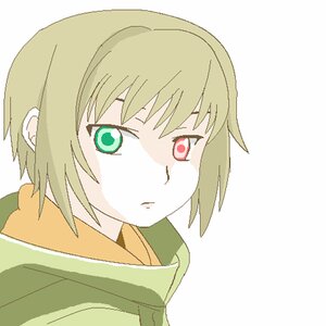 Rating: Safe Score: 0 Tags: 1boy blonde_hair closed_mouth frown green_eyes image looking_at_viewer red_eyes simple_background solo souseiseki striped upper_body white_background User: admin
