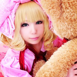 Rating: Safe Score: 0 Tags: 1girl bangs blonde_hair blue_eyes blurry bow curly_hair depth_of_field drill_hair eyelashes hair_bow hinaichigo lips looking_at_viewer photo portrait ribbon smile solo upper_body User: admin