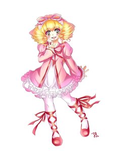 Rating: Safe Score: 0 Tags: 1girl blonde_hair blush bow cross-laced_footwear dress drill_hair frills full_body green_eyes hina_ichigo hinaichigo image long_sleeves looking_at_viewer open_mouth pantyhose pink_bow pink_dress pink_footwear ribbon shoes short_hair smile solo standing white_legwear User: admin