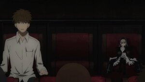 Rating: Safe Score: 0 Tags: 1boy 1girl bangs brown_hair closed_mouth collared_shirt dress image indoors long_sleeves maid shirt solo standing suigintou white_shirt User: admin
