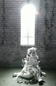 Rating: Safe Score: 0 Tags: 1girl bangs bare_shoulders building closed_mouth dress flower holding indoors kirakishou long_hair rose sitting solo very_long_hair white_dress white_flower white_rose window User: admin