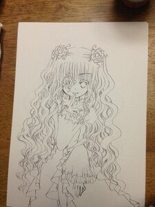 Rating: Safe Score: 0 Tags: 1girl dress flower hair_flower hair_ornament image kirakishou long_hair monochrome photo rose solo traditional_media very_long_hair wavy_hair User: admin