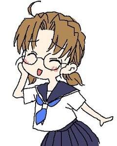 Rating: Safe Score: 0 Tags: 1girl ahoge artist_request auto_tagged blush brown_hair closed_eyes glasses human jimiko lowres neckerchief oekaki open_mouth outline pleated_skirt rozen_maiden sailor_collar sakurada_nori school_uniform serafuku short_sleeves short_twintails simple_background skirt solo twintails white_background User: admin