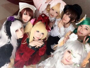 Rating: Safe Score: 0 Tags: 6+girls blonde_hair blue_eyes bonnet brown_eyes brown_hair dress flower hair_ornament hat kanaria lips long_hair looking_at_viewer multiple_cosplay multiple_girls realistic rose shinku smile souseiseki suigintou suiseiseki tagme white_hair User: admin
