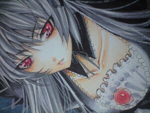 Rating: Safe Score: 0 Tags: 1girl choker collarbone dress flower frills gothic_lolita image lolita_fashion long_hair looking_at_viewer marker_(medium) pastel_(medium) red_eyes red_rose rose silver_hair simple_background solo suigintou traditional_media upper_body white_background User: admin