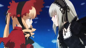 Rating: Safe Score: 0 Tags: 2girls black_wings blonde_hair blue_eyes bonnet dress drill_hair eye_contact face-to-face flower hairband image lolita_hairband long_hair long_sleeves looking_at_another multiple_girls pair red_eyes rose shinku silver_hair smile suigintou yuri User: admin