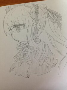 Rating: Safe Score: 0 Tags: 1girl auto_tagged bow flower glasses hairband image long_hair monochrome photo profile shinku simple_background sketch solo suigintou traditional_media twintails User: admin