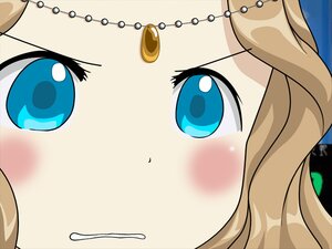Rating: Safe Score: 0 Tags: 1girl blonde_hair blue_eyes blush close-up enju_maiden face garuda long_hair looking_at_viewer solo User: admin