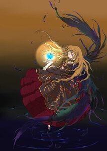 Rating: Safe Score: 0 Tags: 1girl barefoot bird black_dress blonde_hair blue_eyes brown_hair dress feathered_wings feathers image long_hair long_sleeves solo suigintou very_long_hair wings User: admin
