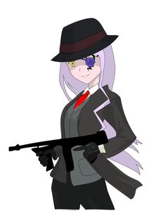 Rating: Safe Score: 0 Tags: 1girl barasuishou black_gloves blue_flower blue_rose flower formal gloves hat image long_hair necktie purple_hair rose solo striped yellow_eyes User: admin