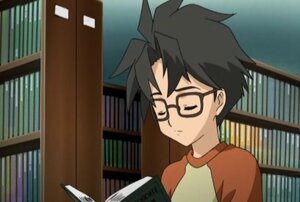 Rating: Safe Score: 0 Tags: 1boy auto_tagged black_hair blurry book bookshelf glasses human indoors library sakurada_jun screenshot solo User: admin