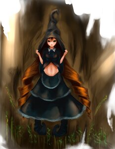 Rating: Safe Score: 0 Tags: 1girl bow brown_hair grass green_eyes image long_hair midriff navel solo standing suiseiseki tree very_long_hair User: admin