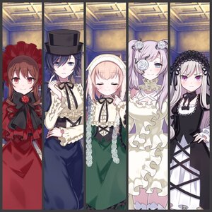 Rating: Safe Score: 0 Tags: 4girls 5girls black_hair black_headwear black_neckwear black_ribbon blue_eyes blue_hair blush bow brown_hair capelet closed_eyes closed_mouth dress flower frills gothic_lolita hair_flower hair_ornament hairband hat image lolita_fashion lolita_hairband long_hair long_sleeves looking_at_viewer multiple multiple_girls red_eyes red_skirt ribbon rose shirt smile tagme thighhighs white_flower white_rose white_shirt wide_sleeves User: admin